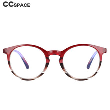 Load image into Gallery viewer, 53043 Anti Blue Light Glasses Frames Round Cat Eye Women Tr90 Computer Eyeglasses