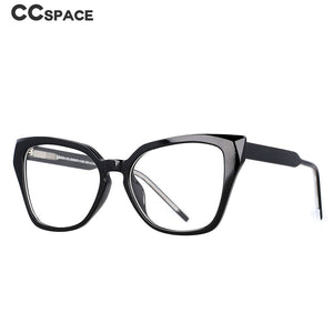 53070 Occhiali da vista da donna con montatura grande anti luce blu, gamba a molla, occhiali da vista per computer 