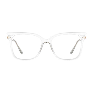 53077 Ladies Anti Blue Light Glasses Frames Gradient Frame Spring Leg Cat Eye Women Tr90 Computer Eyeglasses