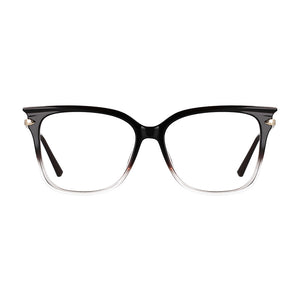 53077 Ladies Anti Blue Light Glasses Frames Gradient Frame Spring Leg Cat Eye Women Tr90 Computer Eyeglasses