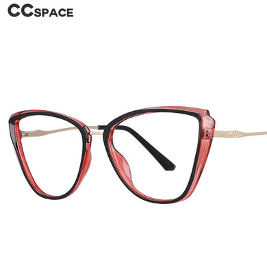 53078 Cat Eye Montature per occhiali anti luce blu Occhiali da vista da donna con gamba a molla 