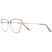 Carica l&#39;immagine nel visualizzatore di Gallery, 53078 Cat Eye Montature per occhiali anti luce blu Occhiali da vista da donna con gamba a molla 