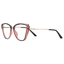Carica l&#39;immagine nel visualizzatore di Gallery, 53078 Cat Eye Montature per occhiali anti luce blu Occhiali da vista da donna con gamba a molla 
