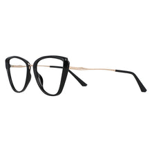 Carica l&#39;immagine nel visualizzatore di Gallery, 53078 Cat Eye Montature per occhiali anti luce blu Occhiali da vista da donna con gamba a molla 