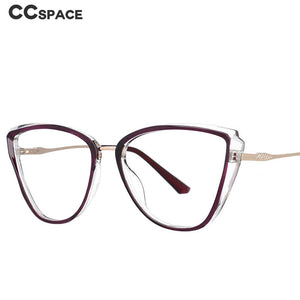 53078 Cat Eye Montature per occhiali anti luce blu Occhiali da vista da donna con gamba a molla 