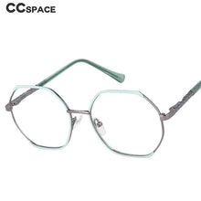 Load image into Gallery viewer, 53083 Anti Blue Light Polygon Metal Optical Glasses Frames Women Computer Eyeglasses