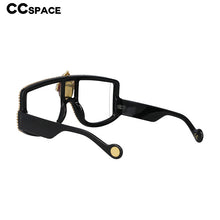 Load image into Gallery viewer, 53089 Oversize Lady Sunglasses  Rhinestone Rivet Frame Charm Women Shade Uv400