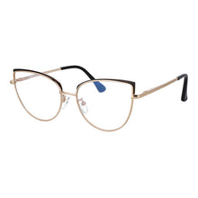 Load image into Gallery viewer, 53101 Cat Eye Anti Blue Metal Brand Glasses Frames Women Optical Computer Eyeglasses