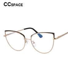 Load image into Gallery viewer, 53101 Cat Eye Anti Blue Metal Brand Glasses Frames Women Optical Computer Eyeglasses
