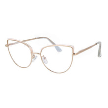 Load image into Gallery viewer, 53101 Cat Eye Anti Blue Metal Brand Glasses Frames Women Optical Computer Eyeglasses