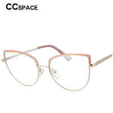 Load image into Gallery viewer, 53101 Cat Eye Anti Blue Metal Brand Glasses Frames Women Optical Computer Eyeglasses