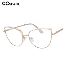 Load image into Gallery viewer, 53101 Cat Eye Anti Blue Metal Brand Glasses Frames Women Optical Computer Eyeglasses