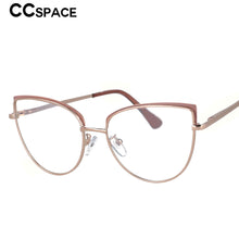 Load image into Gallery viewer, 53101 Cat Eye Anti Blue Metal Brand Glasses Frames Women Optical Computer Eyeglasses