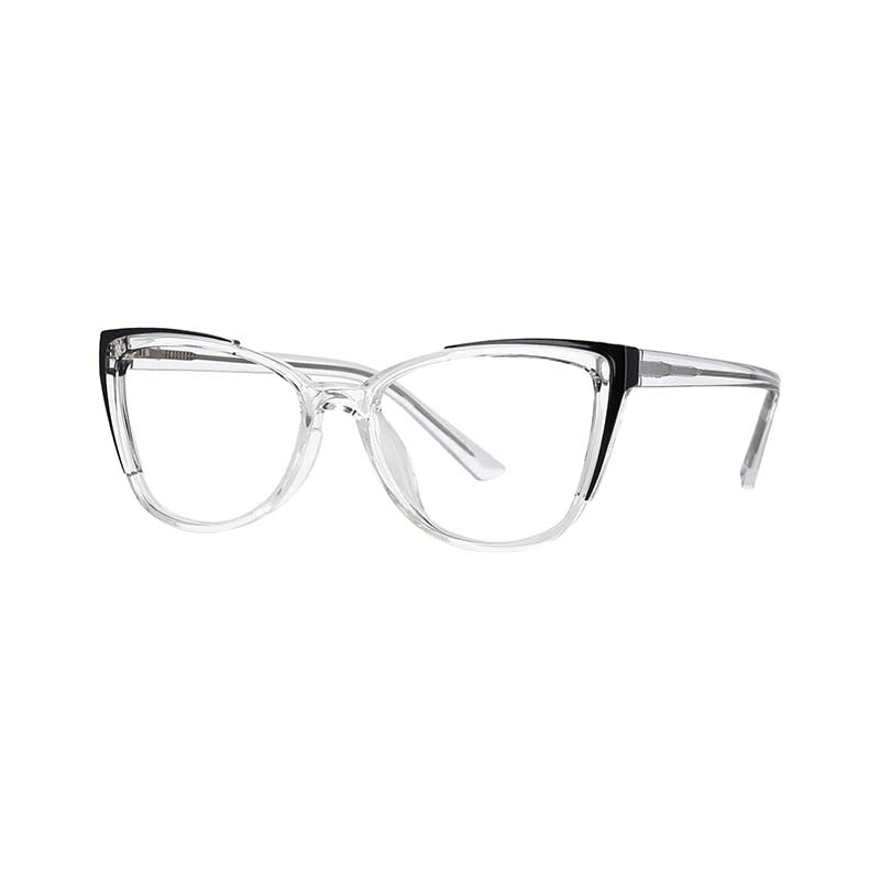 53103 TR90 Cat Eye Anti Blue Light Optical Glasses Frames Spring Leg Women Computer Eyeglasses
