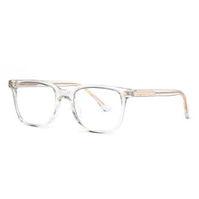 Load image into Gallery viewer, 53104 Plastic Titanium Optical Glasses Frames Rivet Square Anti Blue Men Women Computer Glasses