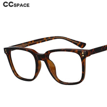 Load image into Gallery viewer, 53104 Plastic Titanium Optical Glasses Frames Rivet Square Anti Blue Men Women Computer Glasses