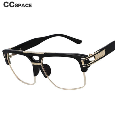 53106 Retro Oversized Square Men Glasses Frame Brand Designer Summer Styles Eyeglasses