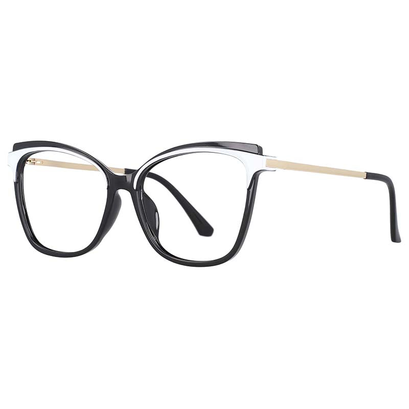 53109 Retro Square Cat Eye Anti Blue Light Optical Glasses Frames Brand Designer Women Computer Eyeglasses