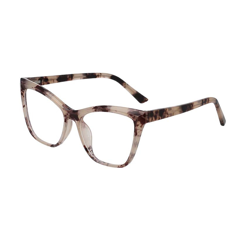 53111 Big Frame Cat Eye Retro Anti-Blue Light Glasses Frames Men Women Computer Eyeglasses