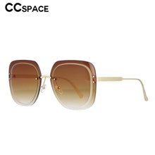 Load image into Gallery viewer, 53115 Oversized Square Rimless Sunglasses Women Popular Brand Designer Retro Men Summer Style Sun Glasses Uv400 Eyeglasses