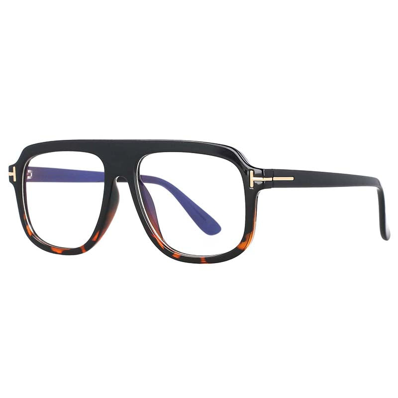 53116 Tr90 Anti Blue Light Glasses Retro Square Transparent Computer Eyewear Anti Blue Lenses Female Spectacles Frame