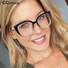Load image into Gallery viewer, 53117 For Ladies Anti Blue Light Glasses Frames Spring Leg Cat Eye Women TR90 Computer Eyeglasses