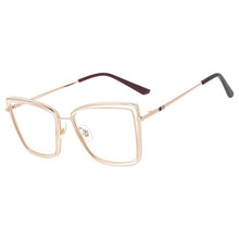 Load image into Gallery viewer, 53123 Anti Blue Light Square Cat Eye Computer Glasses Brand Designer Women Blocking Gaming Eyeglasses Frame