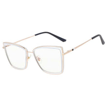 Load image into Gallery viewer, 53123 Anti Blue Light Square Cat Eye Computer Glasses Brand Designer Women Blocking Gaming Eyeglasses Frame