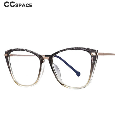53124 Gradient Glasses Frames Anti Blue Light Spring Leg Cat Eye Women Tr90 Computer Eyeglasses