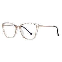 Carica l&#39;immagine nel visualizzatore di Gallery, 53124 Gradient Glasses Frames Anti Blue Light Spring Leg Cat Eye Women Tr90 Computer Eyeglasses