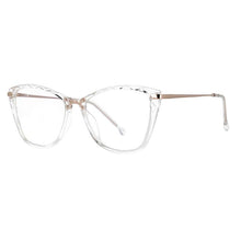 Carica l&#39;immagine nel visualizzatore di Gallery, 53124 Gradient Glasses Frames Anti Blue Light Spring Leg Cat Eye Women Tr90 Computer Eyeglasses