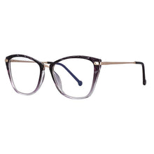 Carica l&#39;immagine nel visualizzatore di Gallery, 53124 Gradient Glasses Frames Anti Blue Light Spring Leg Cat Eye Women Tr90 Computer Eyeglasses