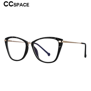 53124 Gradient Glasses Frames Anti Blue Light Spring Leg Cat Eye Women Tr90 Computer Eyeglasses