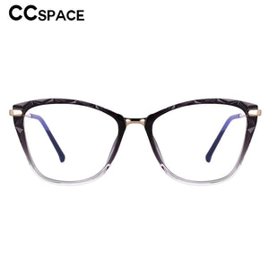 53124 Gradient Glasses Frames Anti Blue Light Spring Leg Cat Eye Women Tr90 Computer Eyeglasses