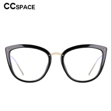 Carica l&#39;immagine nel visualizzatore di Gallery, 53140 Cat Eye Montature per occhiali da vista anti luce blu Spring Leg Donna Occhiali da vista per computer Tr90 