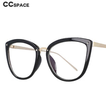 Carica l&#39;immagine nel visualizzatore di Gallery, 53140 Cat Eye Montature per occhiali da vista anti luce blu Spring Leg Donna Occhiali da vista per computer Tr90 