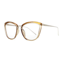 Carica l&#39;immagine nel visualizzatore di Gallery, 53140 Cat Eye Montature per occhiali da vista anti luce blu Spring Leg Donna Occhiali da vista per computer Tr90 