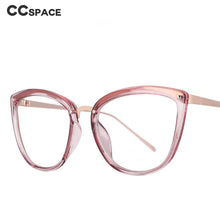 Carica l&#39;immagine nel visualizzatore di Gallery, 53140 Cat Eye Montature per occhiali da vista anti luce blu Spring Leg Donna Occhiali da vista per computer Tr90 