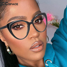 Load image into Gallery viewer, 53146 Cat Eye Floral Acetate Ladies Eyewear Decorative Fashionable Women&#39;s Computer Glasses Frames