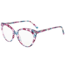 Load image into Gallery viewer, 53146 Cat Eye Floral Acetate Ladies Eyewear Decorative Fashionable Women&#39;s Computer Glasses Frames