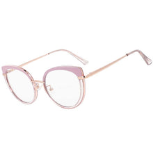 Carica l&#39;immagine nel visualizzatore di Gallery, 53150 The Cat Eye Montature per occhiali da vista anti luce blu Spring Leg Donna Occhiali da vista per computer TR90 