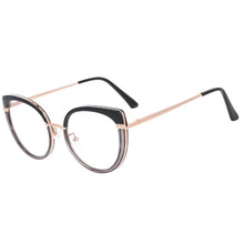 Carica l&#39;immagine nel visualizzatore di Gallery, 53150 The Cat Eye Montature per occhiali da vista anti luce blu Spring Leg Donna Occhiali da vista per computer TR90 