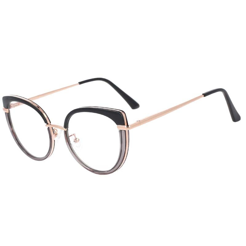 53150 The Cat Eye Montature per occhiali da vista anti luce blu Spring Leg Donna Occhiali da vista per computer TR90 