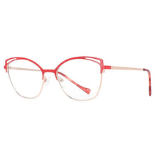 Load image into Gallery viewer, 53152 Cat Eye Female Computer Glasses Optical Eye Glasses Blue Light Blocking Metal Frame Flat Mirror Eyeglasses