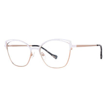 Load image into Gallery viewer, 53152 Cat Eye Female Computer Glasses Optical Eye Glasses Blue Light Blocking Metal Frame Flat Mirror Eyeglasses