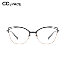 Load image into Gallery viewer, 53152 Cat Eye Female Computer Glasses Optical Eye Glasses Blue Light Blocking Metal Frame Flat Mirror Eyeglasses