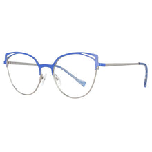 Carica l'immagine nel visualizzatore di Gallery, 53153 The Cat Eye Glasses for Women Vintage Computer Eyeglasses Metal Optical Eyeglasses Anti Blue Light Blocking