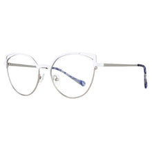 Carica l'immagine nel visualizzatore di Gallery, 53153 The Cat Eye Glasses for Women Vintage Computer Eyeglasses Metal Optical Eyeglasses Anti Blue Light Blocking