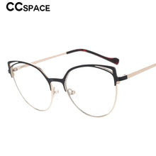 Carica l'immagine nel visualizzatore di Gallery, 53153 The Cat Eye Glasses for Women Vintage Computer Eyeglasses Metal Optical Eyeglasses Anti Blue Light Blocking