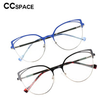 Carica l'immagine nel visualizzatore di Gallery, 53153 The Cat Eye Glasses for Women Vintage Computer Eyeglasses Metal Optical Eyeglasses Anti Blue Light Blocking